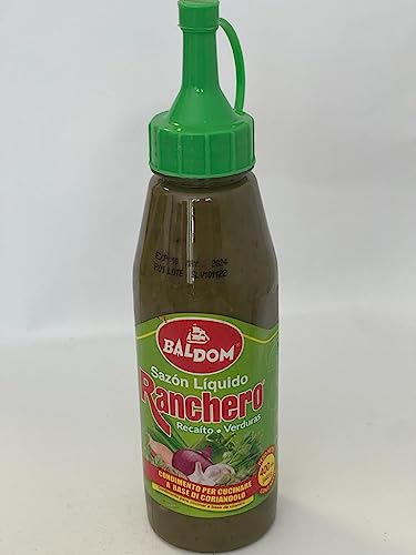 Flüssige Gewürzmischung für Gemüse aus der Dominikanische Republik, Flasche 440g - Sazon Ranchero Liquido Verduras BALDOM von Baldom