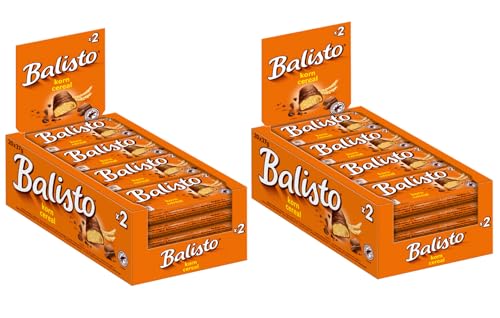 Balisto Riegel Korn 2x 20x37g Keks mit Vollkorn, umhüllt von Milchschokolade - Schokoriegel Snack Schokolade von Balisto