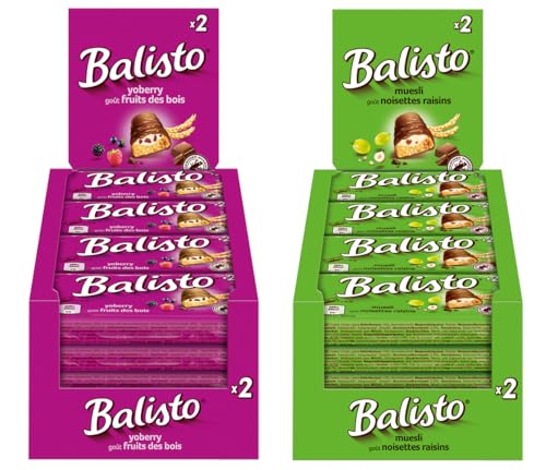 Balisto Riegel Yoberry & Müsli 2x 20x37g Schokoriegel Schokolade von Balisto