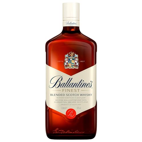 Ballantine's Finest Blended Scotch Whisky – Milder Blend aus schottischen Malt & Grain Whiskys – Mit zartem Geschmack, ausgereiftem Aroma & frischem Abgang – 1 x 1 L von Ballantine's