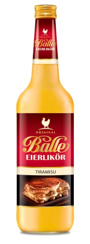 Original Balle Eierlikör Tiramisu - Cremiger Likör mit vollmundigem Tiramisù- Geschmack (1 x 0.7 l) von Balle