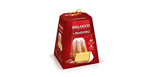 Balocco Il Pandoro weicher und zarter Weihnachts kuchen mit Puderzucker 750g Natürlich gesäuertes gebackenes Süßwarenprodukt von Balocco