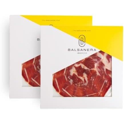 Balsanera Ibérico - 50% Iberico Schinke | 5 Umschläge x 80gr | Handgeschnitten | Vakuumverpackt | Reifung von 24 bis 30Monaten von Balsanera Ibérico