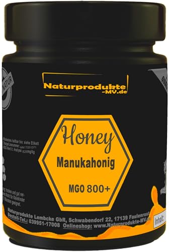 Manuka Honig MGO 800+ 250g im Schmuckglas | Premium Qualität 100% natürlich | Pur, Roh & Zertifikat | Manukahonig von BalticNatura