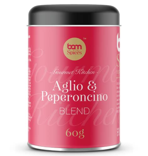 BAM Gewürzmischungen, Perfekt zum Kochen, Backen, Grillen Würzmischung (Aglio und Pepperoncino, 60 g) von BAM