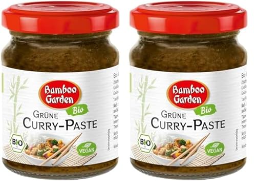 Bamboo Garden Bio Curry Paste grün, 125 g (Verpackungsdesign kann abweichen) (Packung mit 2) von Bamboo Garden