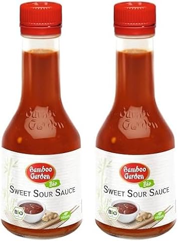 Bamboo Garden Bio Süß-Sauer Sauce, 200 ml (Verpackungsdesign kann abweichen) (Packung mit 2) von Bamboo Garden