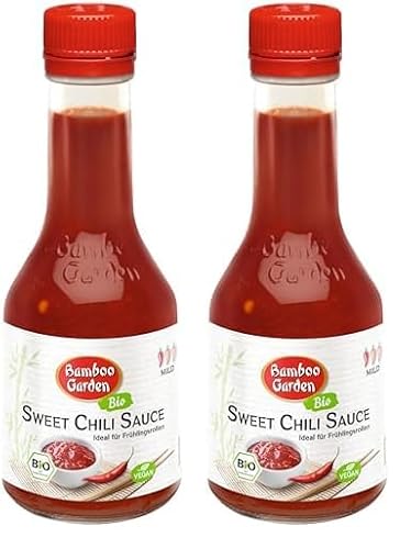 Bamboo Garden Bio Sweet Chili Sauce, 200 ml (Verpackungsdesign kann abweichen) (Packung mit 2) von Bamboo Garden