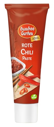 Bamboo Garden - Chili Paste rot | Scharfe Würzpaste für Fleisch- und Gemüsegerichte | Vegan | 45 g in der Tube von Bamboo Garden