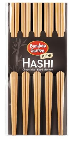 Bamboo Garden Hashi - Ess-Stäbchen,10 Stück (Verpackungsdesign kann abweichen) von Bamboo Garden