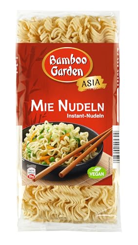 Bamboo Garden - Mie Nudeln | Instant-Nudeln für die asiatische Küche | Ideal für gebratene Nudeln oder Suppen | Vegan | 250 g im Beutel von Bamboo Garden