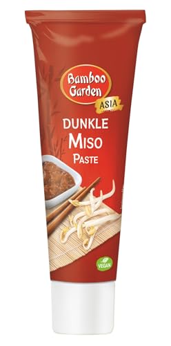 Bamboo Garden - Miso Paste dunkel | Zum Zubereiten von Miso Suppe | Intensiv würziger Geschmack | Vegan | 45 g in der Tube von Bamboo Garden