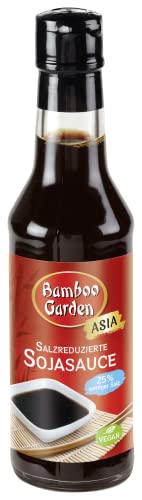 Bamboo Garden - Salzreduziertes Sojasauce , Zum Würzen zahlreicher Gerichte mit weniger Salz , 1 x 150 ml (Verpackungsdesign kann abweichen) von Bamboo Garden