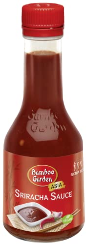 Bamboo Garden - Sriracha Sauce , Süß-scharfe Würzsauce zum Würzen asiatischer Gerichte , Ideal auch als Dip , 1 x 200 ml (Verpackungsdesign kann abweichen) von Bamboo Garden