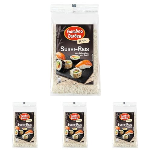 Bamboo Garden Sushi-Reis, 500g (Verpackungsdesign kann abweichen) (Packung mit 4) von Bamboo Garden