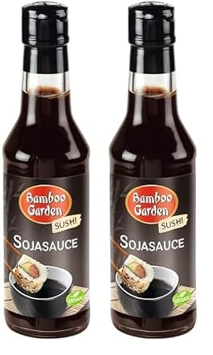 Bamboo Garden - Sushi Sojasauce, Perfekte Würzsauce zum Würzen von Sushi, Sashimi und Fischgerichten, 1 x 150 ml (Verpackungsdesign kann abweichen) (Packung mit 2) von Bamboo Garden