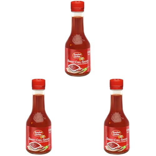 Bamboo Garden - Sweet Chili Sauce, Hervorragend zu Frühlingsrollen oder gegrilltem Fleisch,1 x 200 ml (Verpackungsdesign kann abweichen) (Packung mit 3) von Bamboo Garden