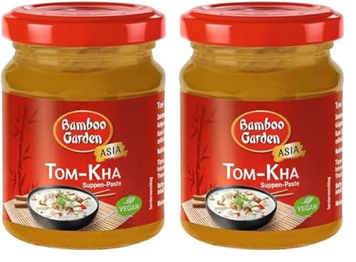 Bamboo Garden - Tom Kha Suppen-Paste | Würzbasis für thailändische Suppen, für feinen Ingwergeschmack und würzigem Zitronengras | 125 g Suppen-Paste ergibt circa 1,5 Liter Basissuppe | 1 x 125 g von Bamboo Garden