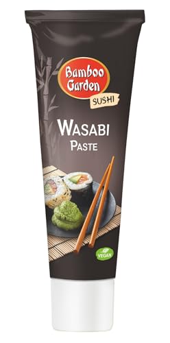 Bamboo Garden - Wasabipaste | Scharfer Würzpaste für Lachs, Thunfisch und Sushi | Vegan | 45 g in der Tube von Bamboo Garden