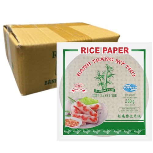 BAMBOO TREE - Reispapier 22Cm. (Sommerrollen) - 12 X 200 GR - Multipack von Bamboo Tree