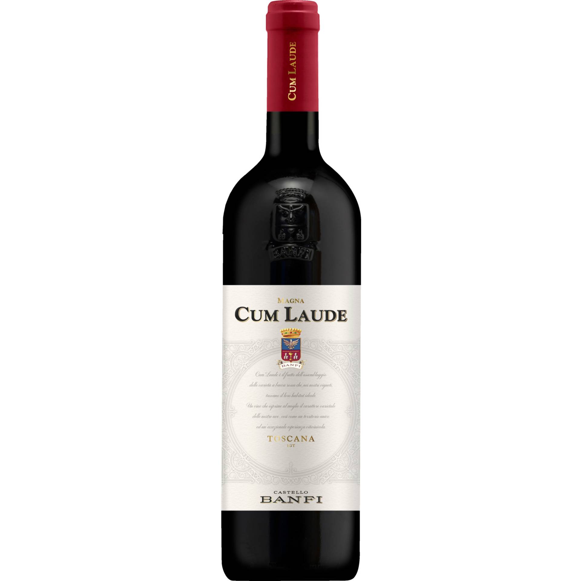 Cum Laude, Toscana Rosso IGT, Toskana, 2021, Rotwein von Banfi S.A. S.r.L., 53024 Montalcino, Italia