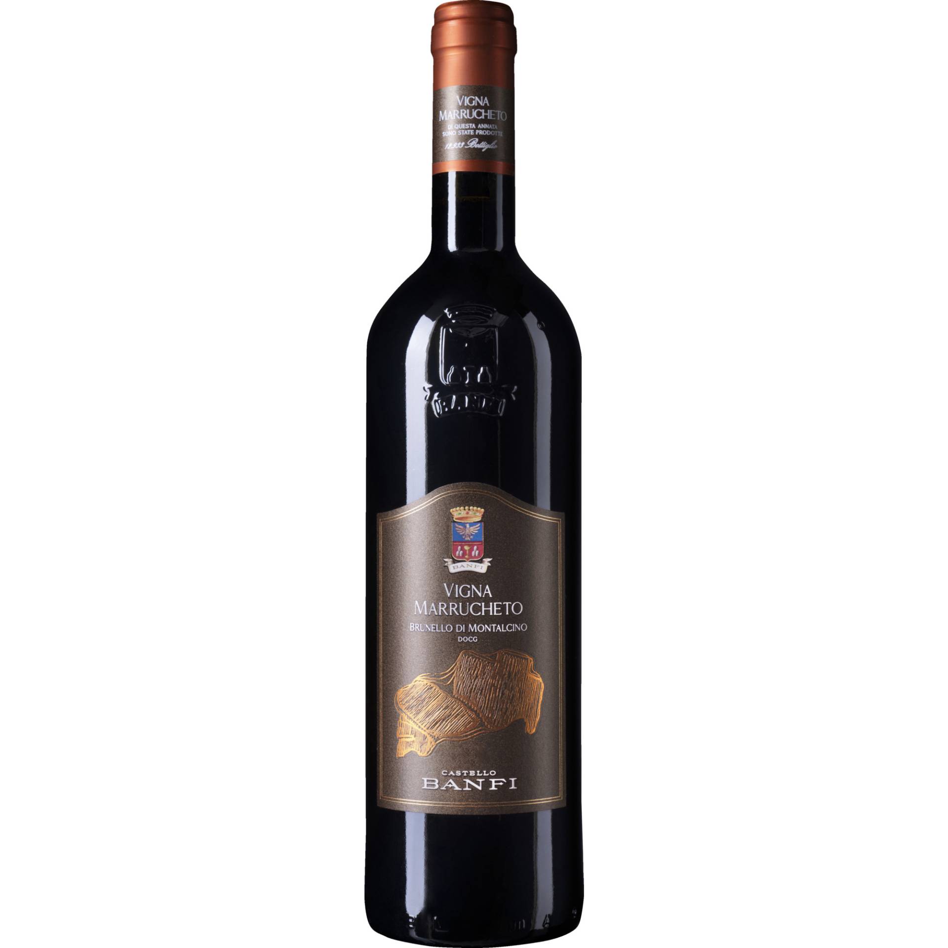 Castello Banfi Brunello Vigna Marrucheto, Brunello di Montalcino DOCG, Toskana, 2019, Rotwein von Banfi SRL, Castello di Poggio Alle Mura, 53024 Montalcino, Italia