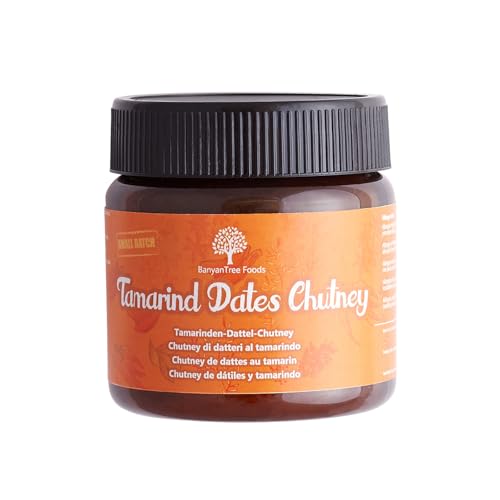 BanyanTree Foods Tamarind Dattelchutney, 200 g, süß und würzig, verzehrfertig, vegan, perfekt für Snacks, Dips und Salate von BanyanTree Foods