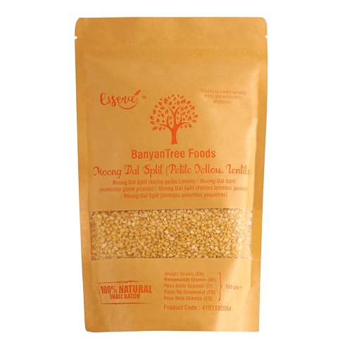 BanyanTree Foods Gelbes Moong Dal (Petite Gelbe Split Linsen) 500g von BanyanTree Foods