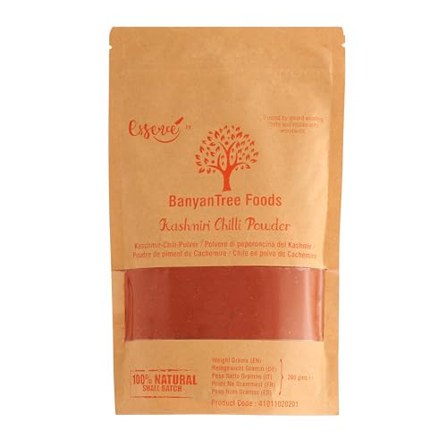 BanyanTree Foods Kashmiri Red Chilli Pulver 200g ~ All Natural von BanyanTree Foods