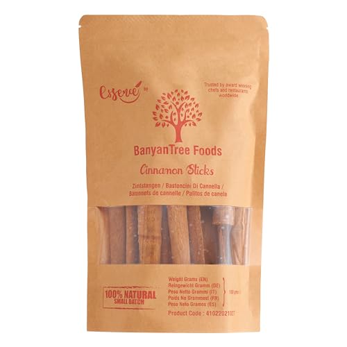 BanyanTree Foods Zimtstangen | Zimt stangen | Zimt ganz| Cinnamon Sticks 100g von BanyanTree Foods