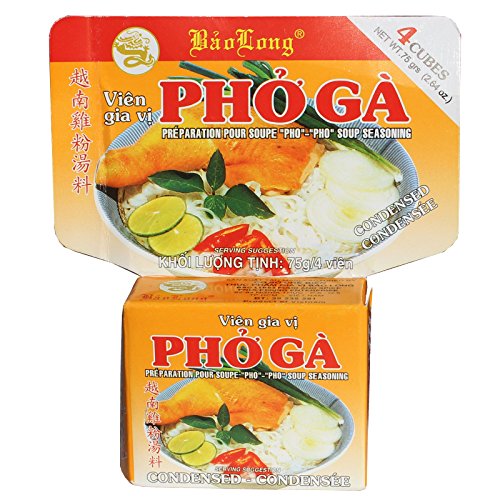 12x75g Bao Long Bouillonwürfel für die vietnamesische Pho Suppe mit Huhngeschmack von Baolong