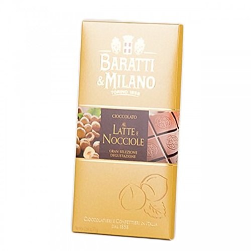 Baratti & Milano - SCHOKOLADENTABLETTE MIT EXTRA-FEINER MILCH & NOISETTEN 75GR von Baratti & Milano