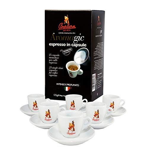 Caffè Barbera - Aromagic Kapseln Nexpresso-kompatibel 25Stk. + Tassen von Barbera