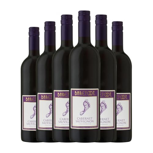 Barefoot Cabernet Sauvignon California 75 cl Rotwein (Karton mit 6 Flaschen von 75 cl) von Barefoot Cellars