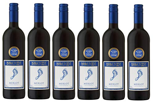 6x 0,75l - Barefoot - Merlot - Kalifornien - Rotwein trocken von Barefoot