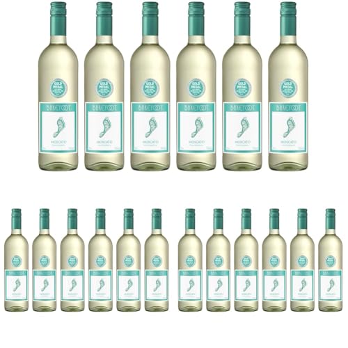 Barefoot Moscato Süß (6 x 0.75 l) (Packung mit 3) von Barefoot