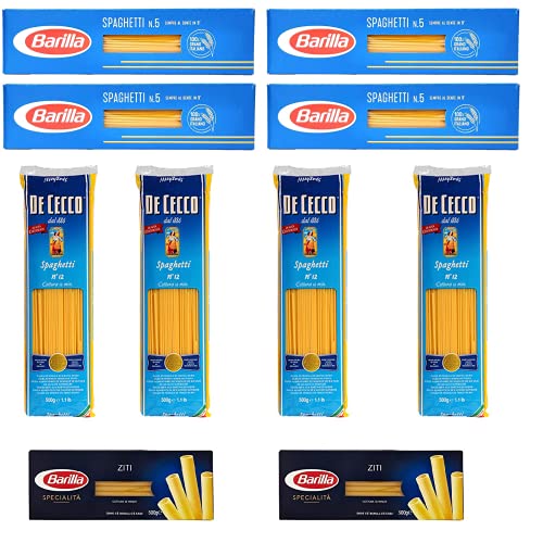 Testpaket Barilla Spaghetti 4x 500g De Cecco Spaghetti 4x 500g Barilla Specialita' Ziti 2x 500g von Barilla Deutschland GmbH