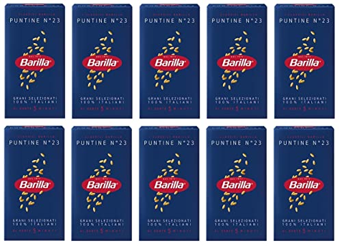 10x Pasta Barilla Puntine Nr. 23 italienisch Nudeln 500 g pack von Barilla