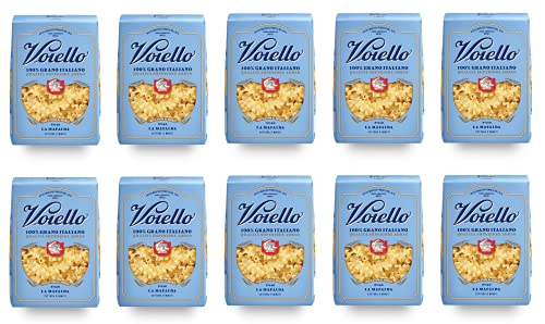 10x Voiello La Mafalda n°140 Pasta 100% Italienischer Weizen 500g Teigwaren aus Hartweizengrieß Bronze-Zeichnung von Barilla