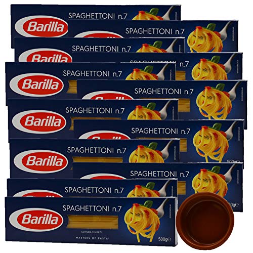12 x 500g Barilla Spaghetti n.7 + 8cm Tonschale von Barilla