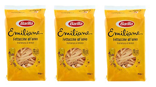 3x Barilla Emiliane Fettuccine all'uovo n. 175 Nudeln mit ei 250g von Barilla