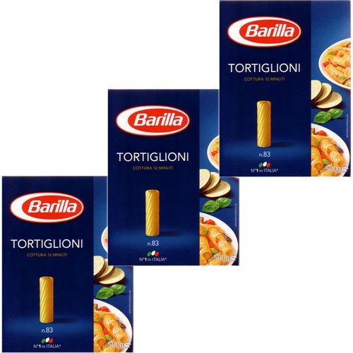 3x Barilla Nudeln 'Tortiglioni' n.83, 500 g von Barilla