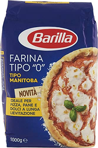 3x Farina Barilla Tipo "0" per Pizza Napoli Pizzamehl Pizza Mehl 1kg von Barilla