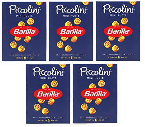 5x Pasta Barilla Piccolini mini ruote Nudeln 500 g pack von Barilla