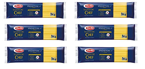 6x Barilla Pasta Selezione Oro Chef Spaghettoni n° 7 Italienische lange Pasta Längliche Pasta 1Kg Packung von Barilla