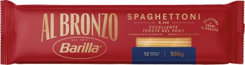 Barilla Pasta Al Bronzo Spaghettoni 1x500g I aus Bronze-Formen, Saucenhaftung auf die italienische Art, 100 Prozent hochwertiger Hartweizen von Barilla