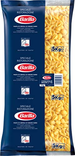 Barilla Hartweizen Pasta Conchiglie Rigate n. 93 – 1er Pack (1x5kg) von Barilla