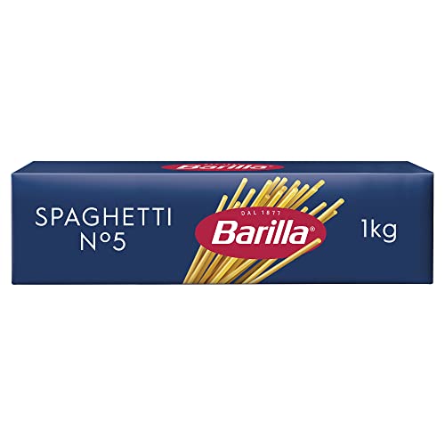 Barilla Pasta Nudeln Klassische Spaghetti No.5 aus hochwertigem Hartweizen immer al dente, 1kg von Barilla