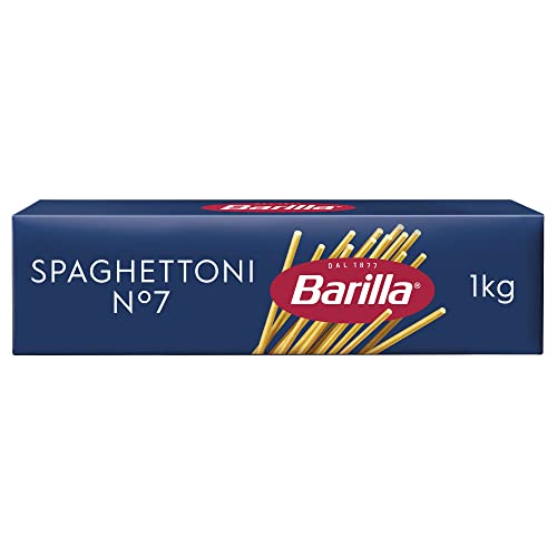 Barilla Pasta Nudeln Klassische Spaghettoni No.7 aus hochwertigem Hartweizen immer al dente, 1kg von Barilla