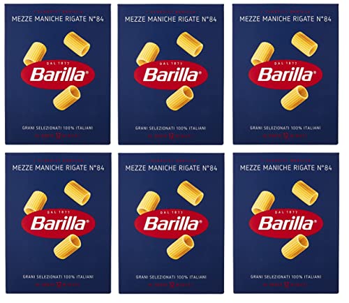 Barilla Pasta Nudeln Mezze Maniche Rigatn. 84 6er Pack (6 x 500g) von Barilla